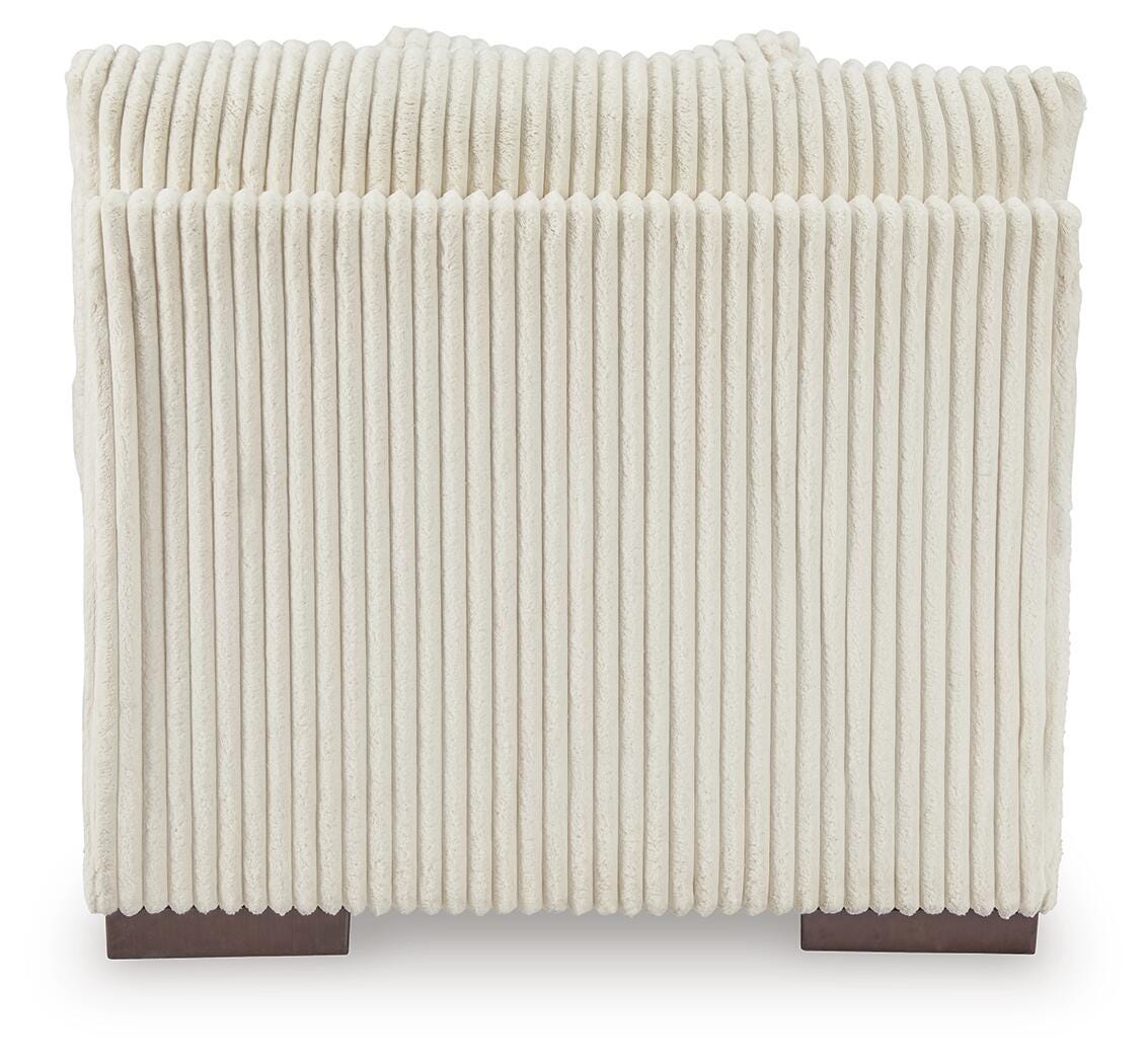 Lindyn 3-Piece Sectional Sofa in Ivory Velvet