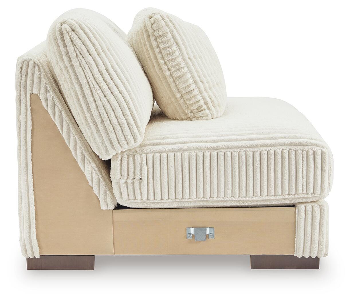 Lindyn 4-Piece Sectional in Ivory Velvet