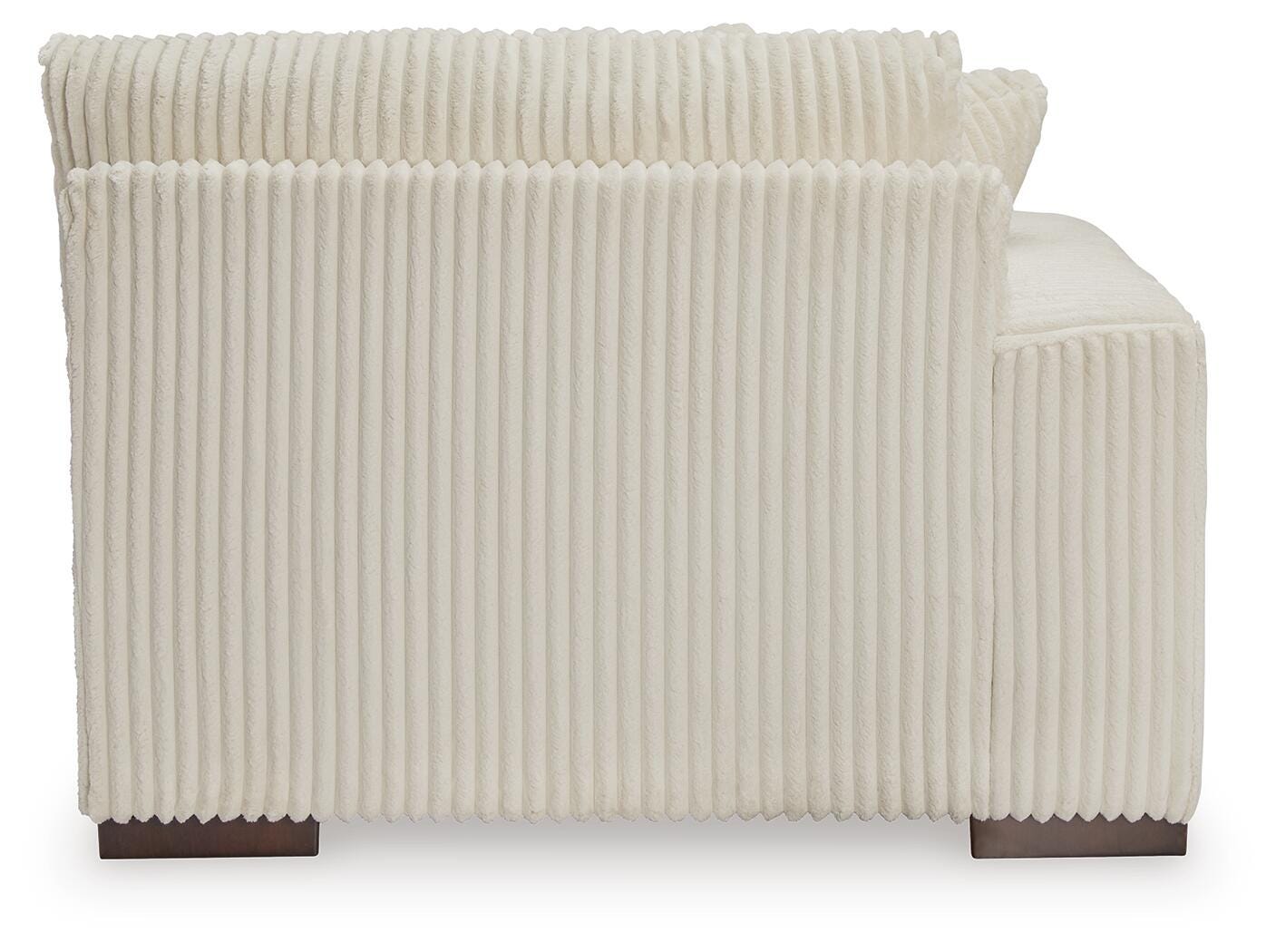 Lindyn 5-Piece Sectional in Ivory Velvet