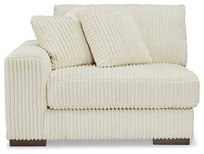 Lindyn 3-Piece Sectional Sofa in Ivory Velvet