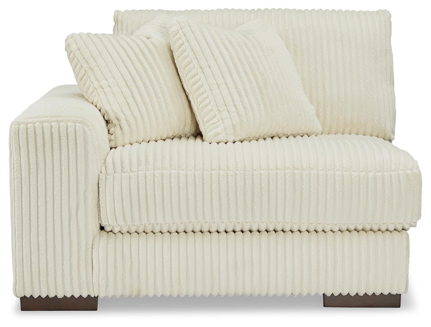 Lindyn 6-Piece Sectional with Chaise and Ottoman in Ivory