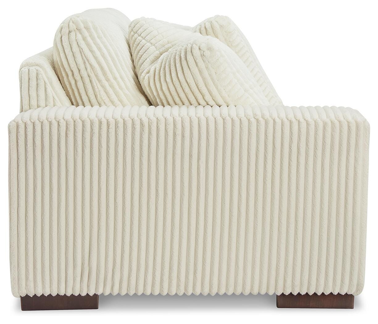 Lindyn 3-Piece RAF Chaise Sectional in Ivory Velvet