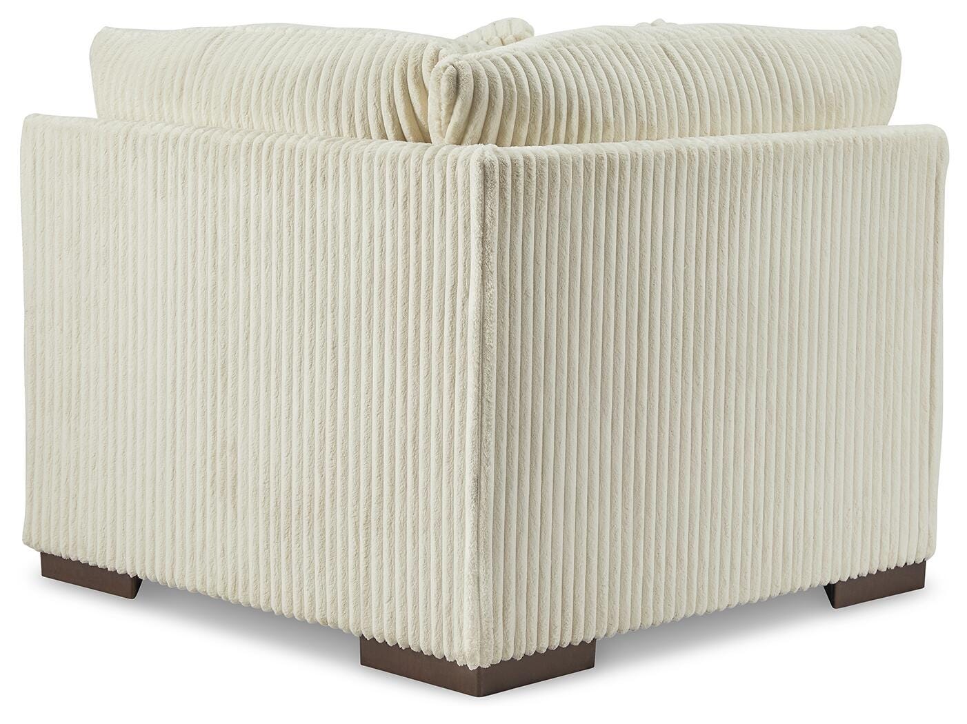 Lindyn 4-Piece RAF Chaise Sectional in Ivory Velvet
