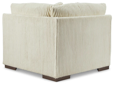 Lindyn 4-Piece RAF Chaise Sectional in Ivory Velvet
