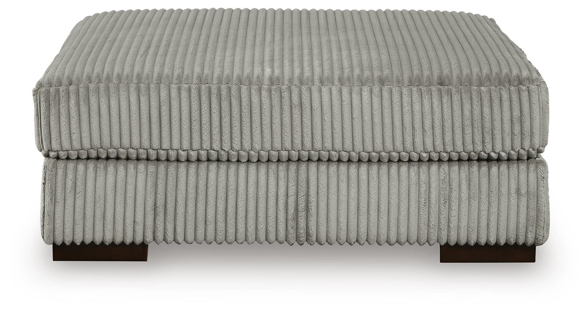 Lindyn 5-Piece LAF Chaise Sectional and Ottoman in Fog