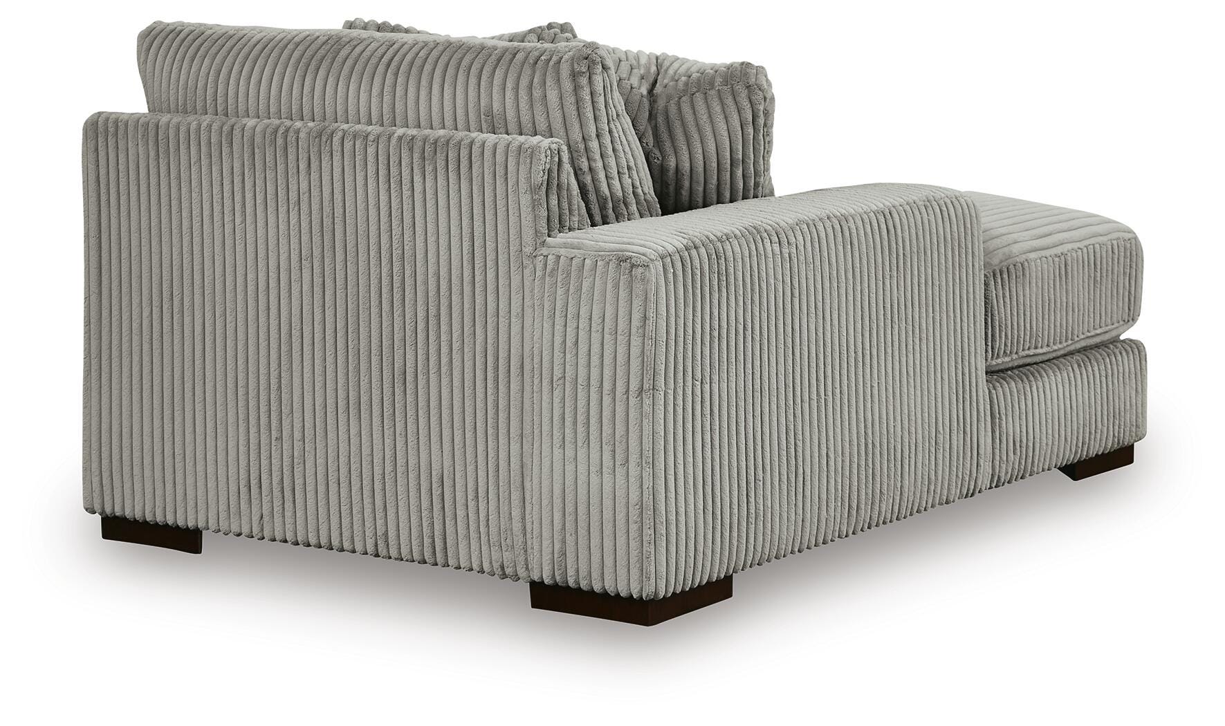 Lindyn 4-Piece Sectionals with Chair in Fog