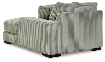 Lindyn 3-Piece Sectional and Chair in Fog