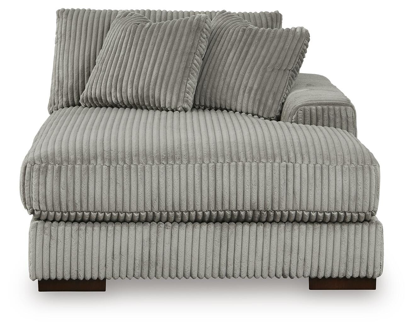 Lindyn 4-Piece Sectional, Chair and Ottoman in Fog