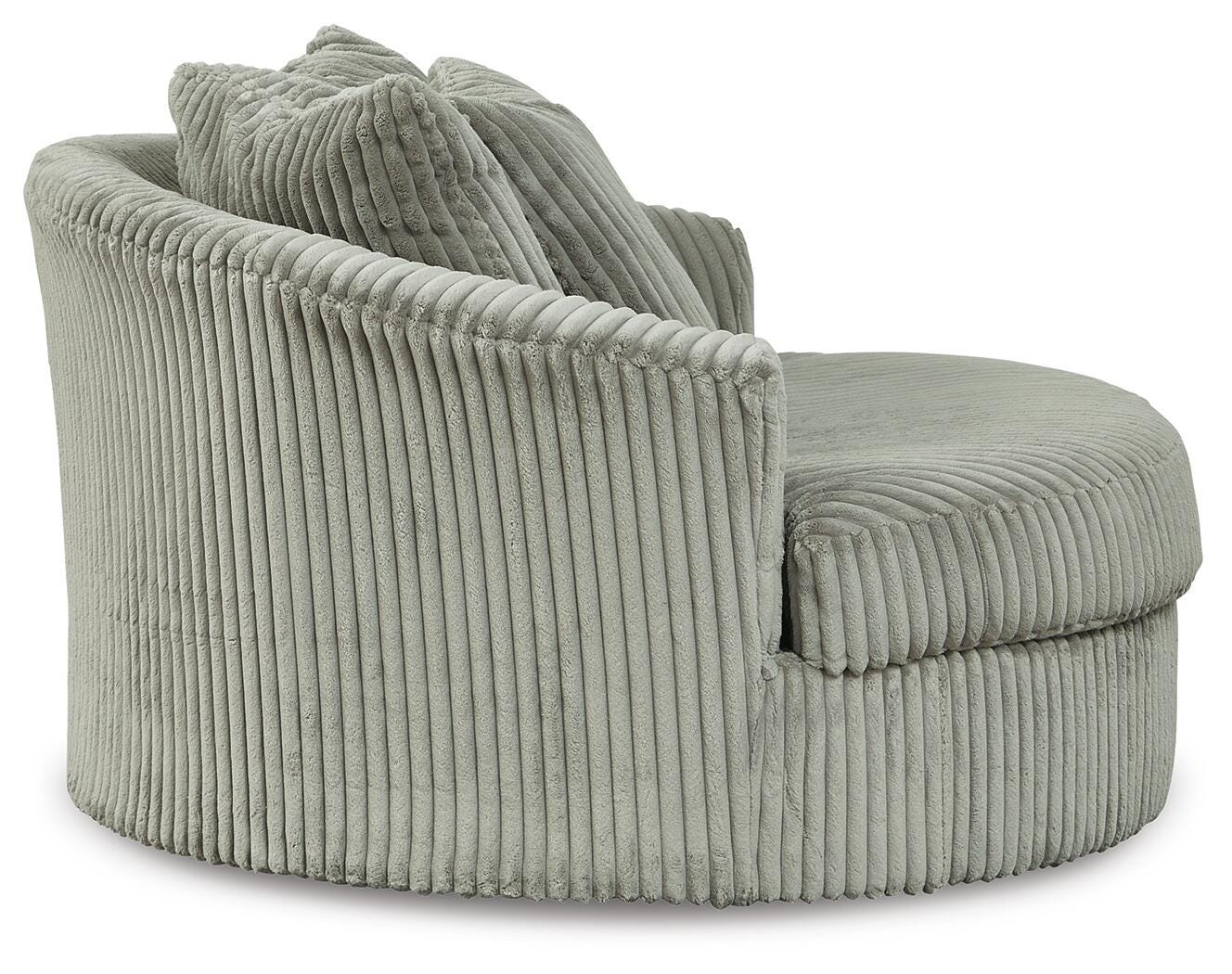Lindyn 3-Piece Sectional and Chair in Fog