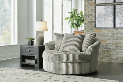 Lindyn 4-Piece Sectionals with Chair in Fog