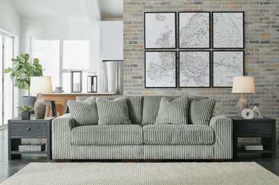 Lindyn 2-Piece Sectional Sofa in Fog Velvet