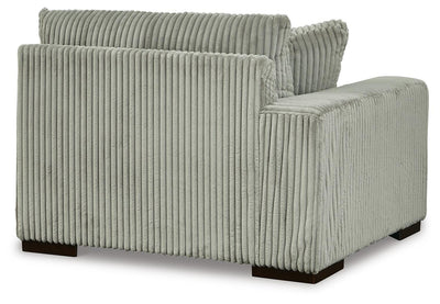Lindyn 4-Piece RAF Chaise Sectional in Fog Velvet