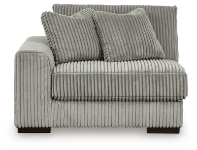 Lindyn 3-Piece Sectional and Chair in Fog