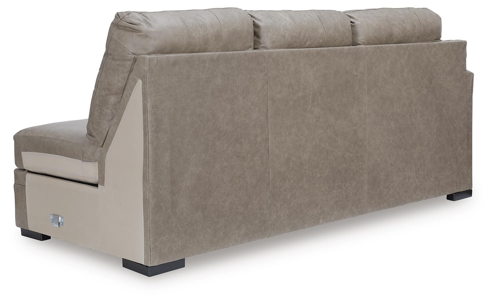Amuleto 2-Piece RAF Chaise Sectional in Desert Leather