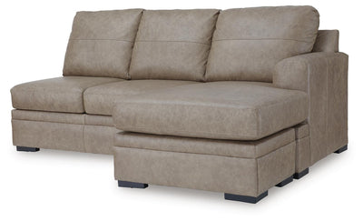 Amuleto 2-Piece LAF Chaise Sectional in Desert Leather