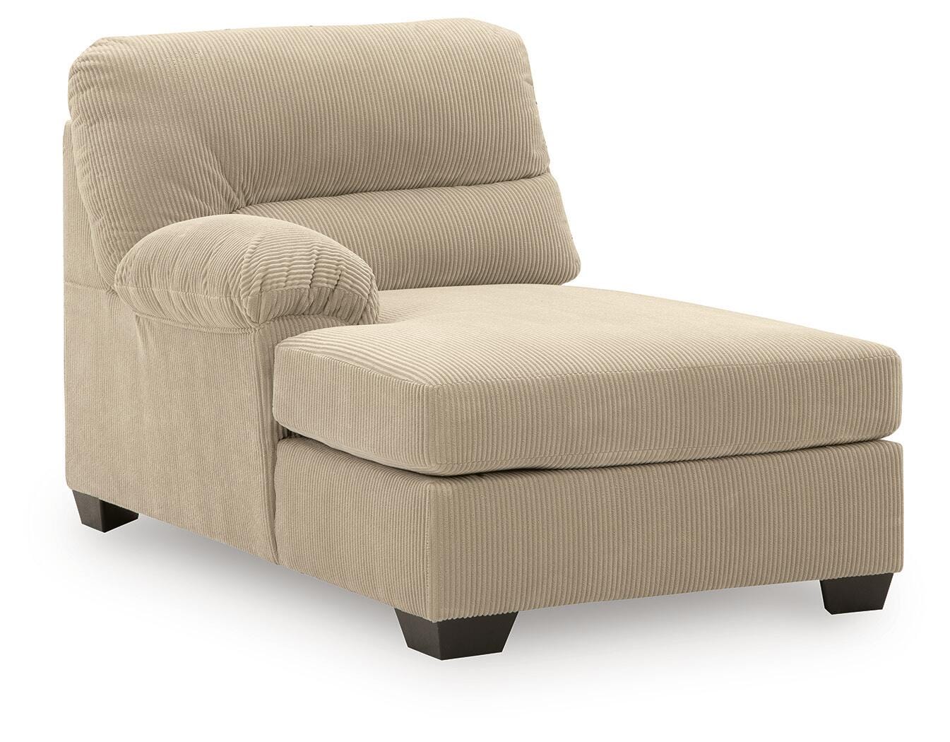 SimpleJoy 3-Piece LAF Chaise Sectional in Sand