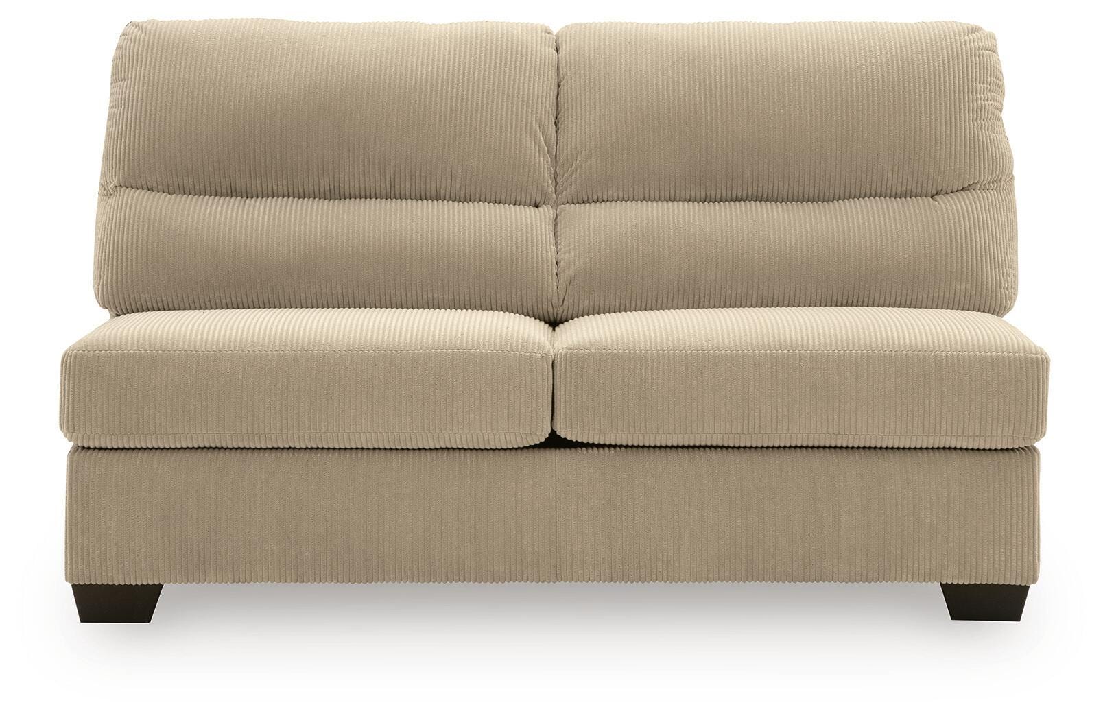 SimpleJoy 3-Piece RAF Chaise Sectional in Sand
