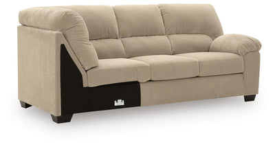 SimpleJoy 3-Piece LAF Chaise Sectional in Sand