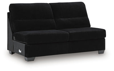 SimpleJoy 3-Piece RAF Chaise Sectional in Onyx