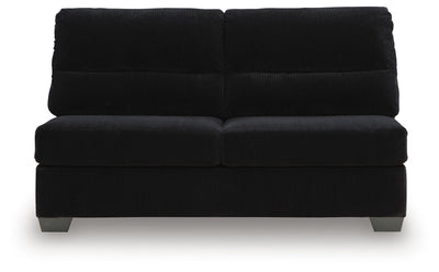 SimpleJoy 3-Piece LAF Chaise Sectional in Onyx