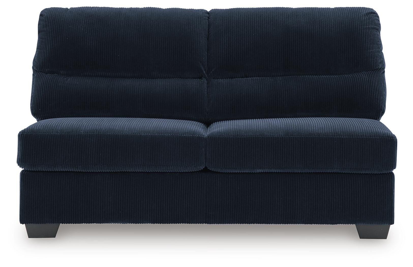 SimpleJoy 3-Piece LAF Chaise Sectional in Navy