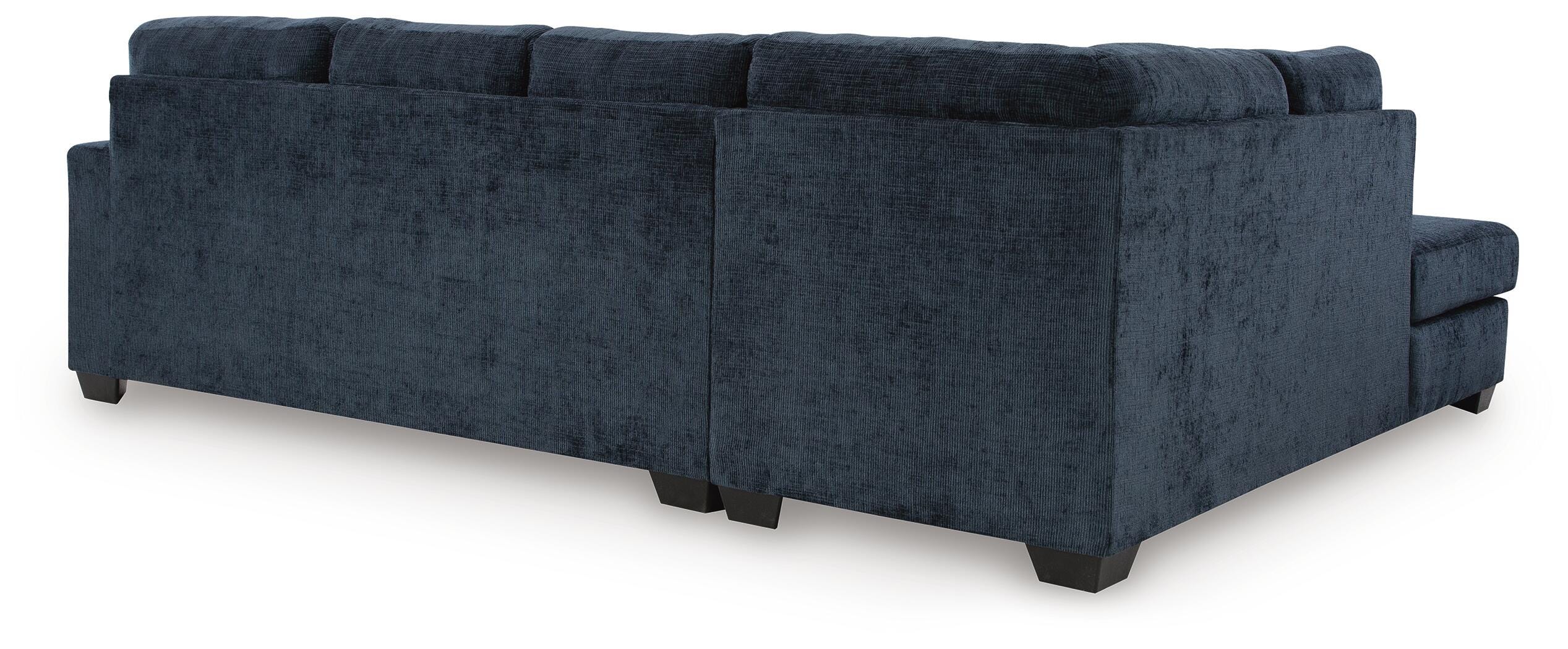 Aviemore 2-Piece LAF Chaise Sectional in Ink Chenille