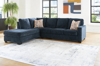 Aviemore 2-Piece LAF Chaise Sectional in Ink Chenille