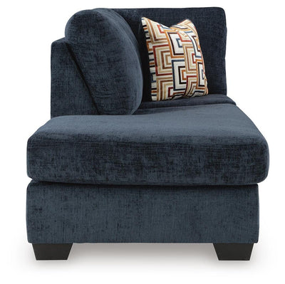 Aviemore 2-Piece LAF Chaise Sectional in Ink Chenille