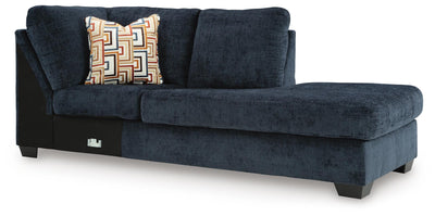 Aviemore 2-Piece RAF Chaise Sectional in Ink Chenille