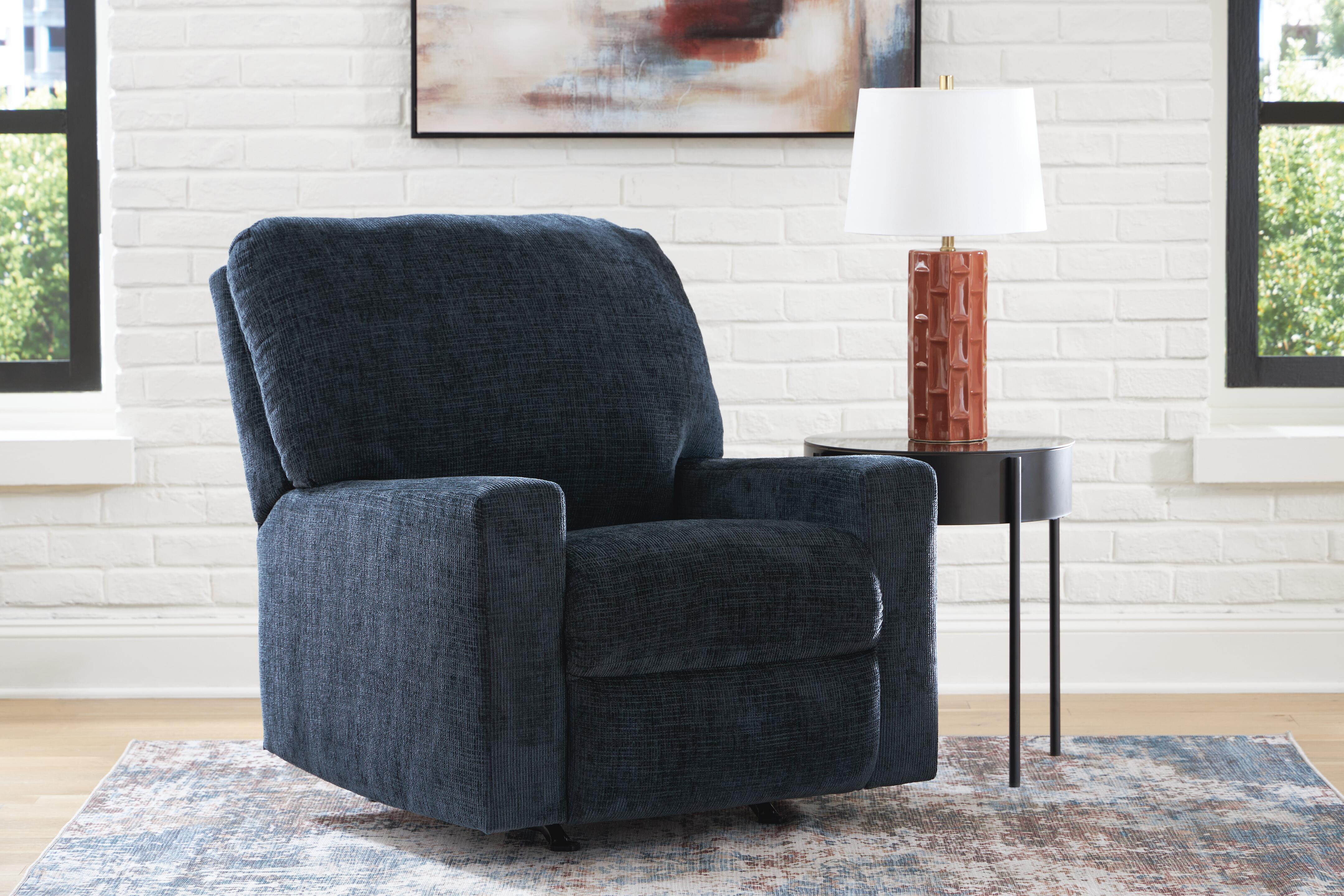 Aviemore Rocker Recliner in Ink Chenille