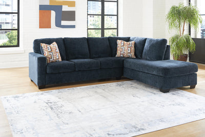 Aviemore 2-Piece RAF Chaise Sectional in Ink Chenille
