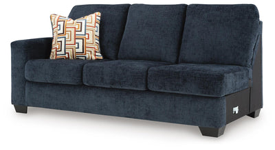 Aviemore 2-Piece RAF Chaise Sectional in Ink Chenille