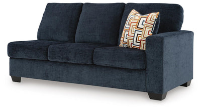 Aviemore 2-Piece LAF Chaise Sectional in Ink Chenille
