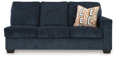 Aviemore 2-Piece LAF Chaise Sectional in Ink Chenille