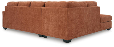 Aviemore 2-Piece LAF Chaise Sectional in Spice Chenille