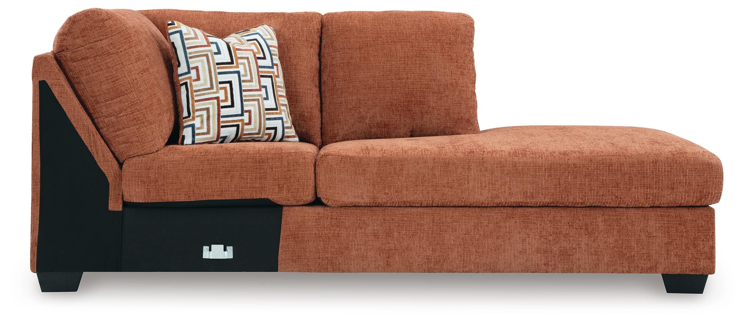 Aviemore 2-Piece RAF Chaise Sectional in Spice Chenille