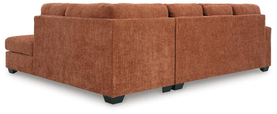 Aviemore 2-Piece RAF Chaise Sectional in Spice Chenille