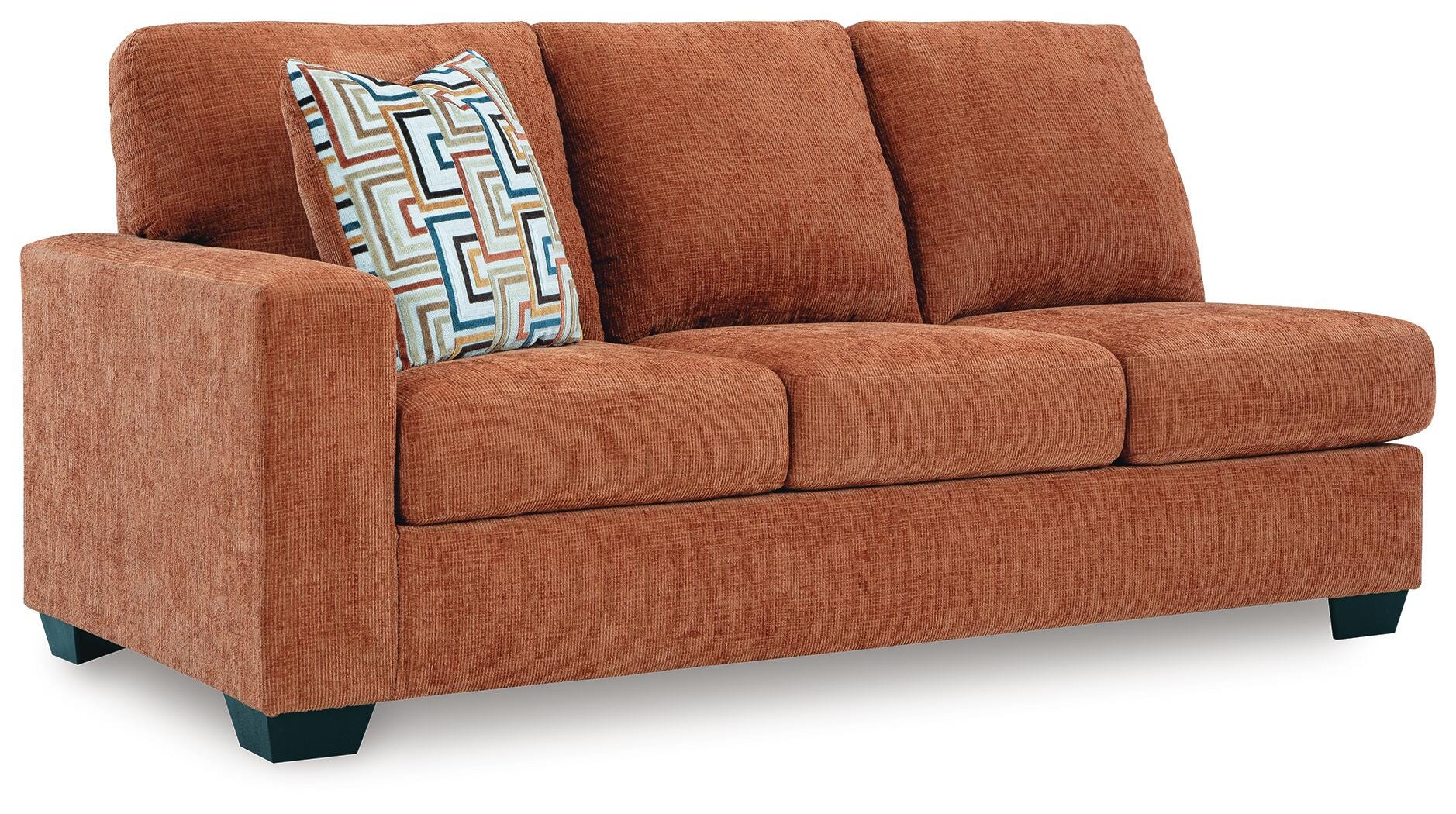 Aviemore 2-Piece RAF Chaise Sectional in Spice Chenille