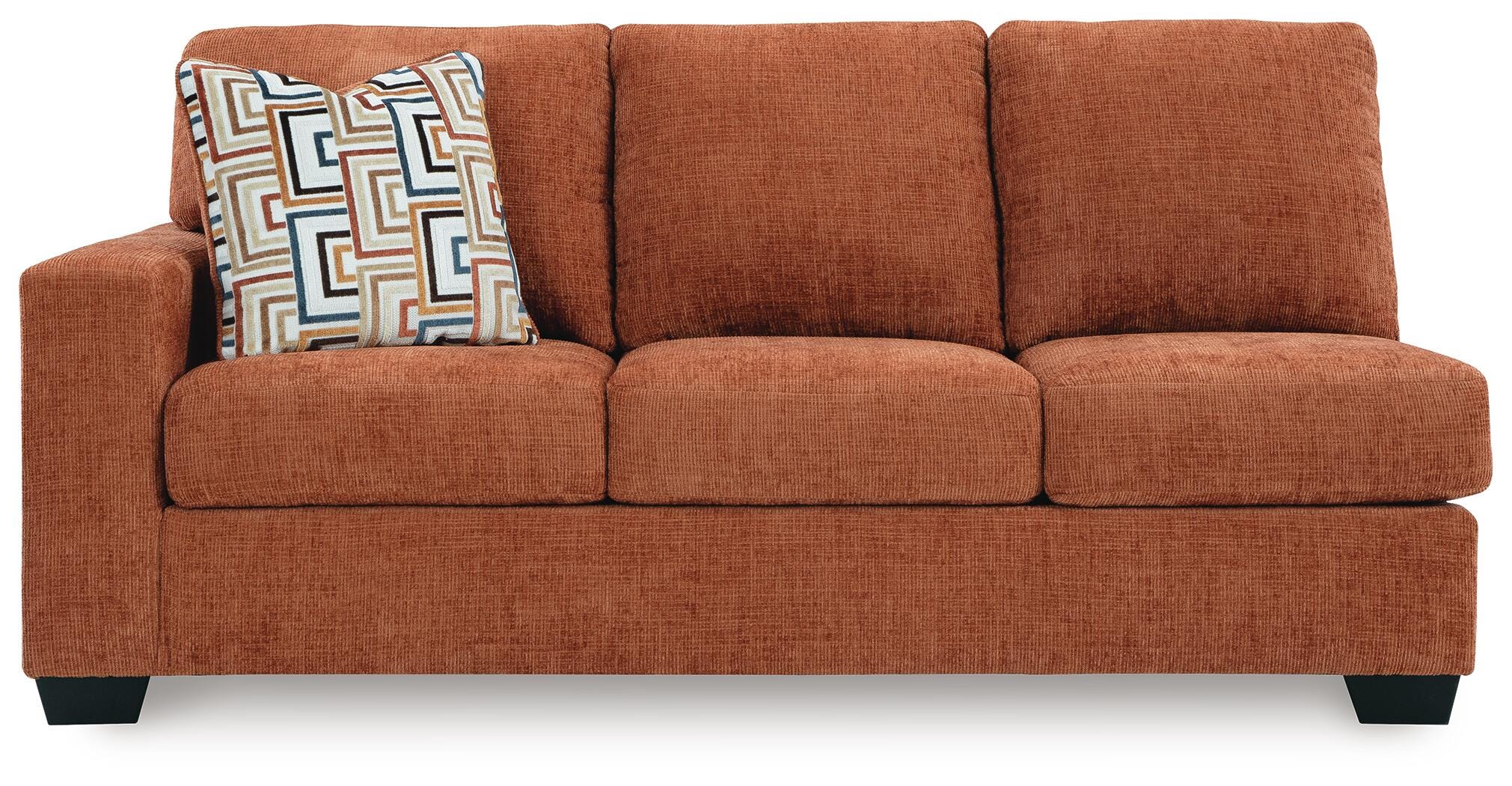 Aviemore 2-Piece RAF Chaise Sectional in Spice Chenille