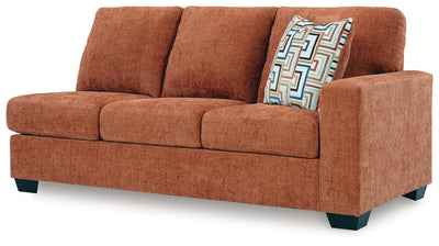 Aviemore 2-Piece LAF Chaise Sectional in Spice Chenille