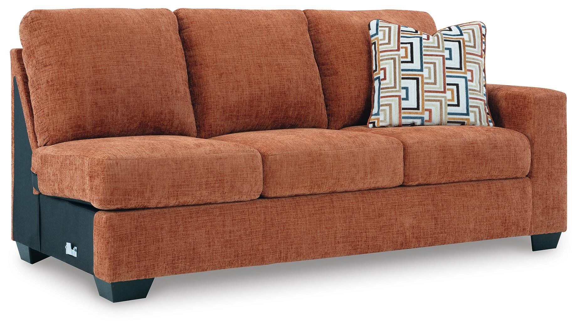 Aviemore 2-Piece LAF Chaise Sectional in Spice Chenille