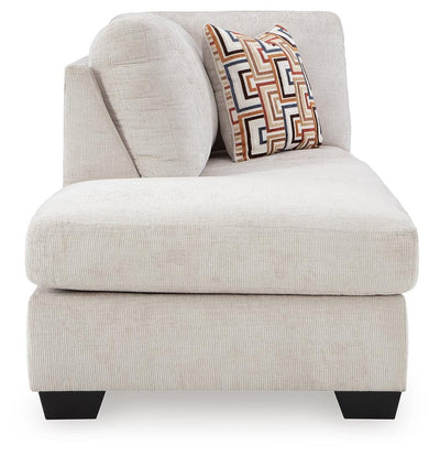 Aviemore 2-Piece LAF Chaise Sectional in Stone Chenille