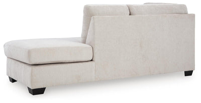 Aviemore 2-Piece RAF Chaise Sectional in Stone Chenille