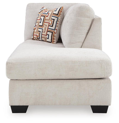 Aviemore 2-Piece RAF Chaise Sectional in Stone Chenille