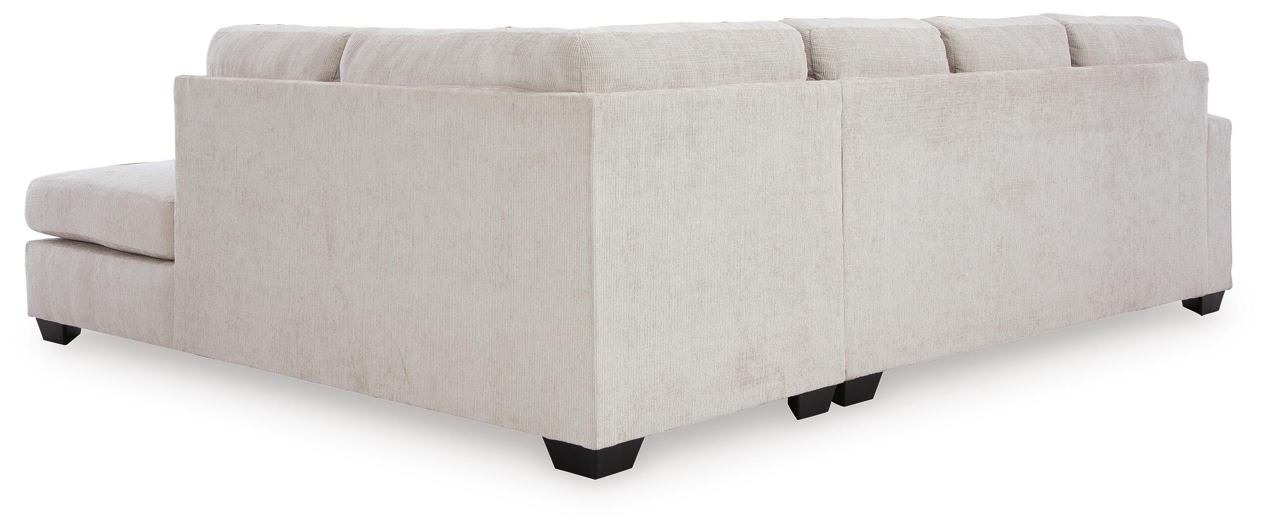 Aviemore 2-Piece RAF Chaise Sectional in Stone Chenille