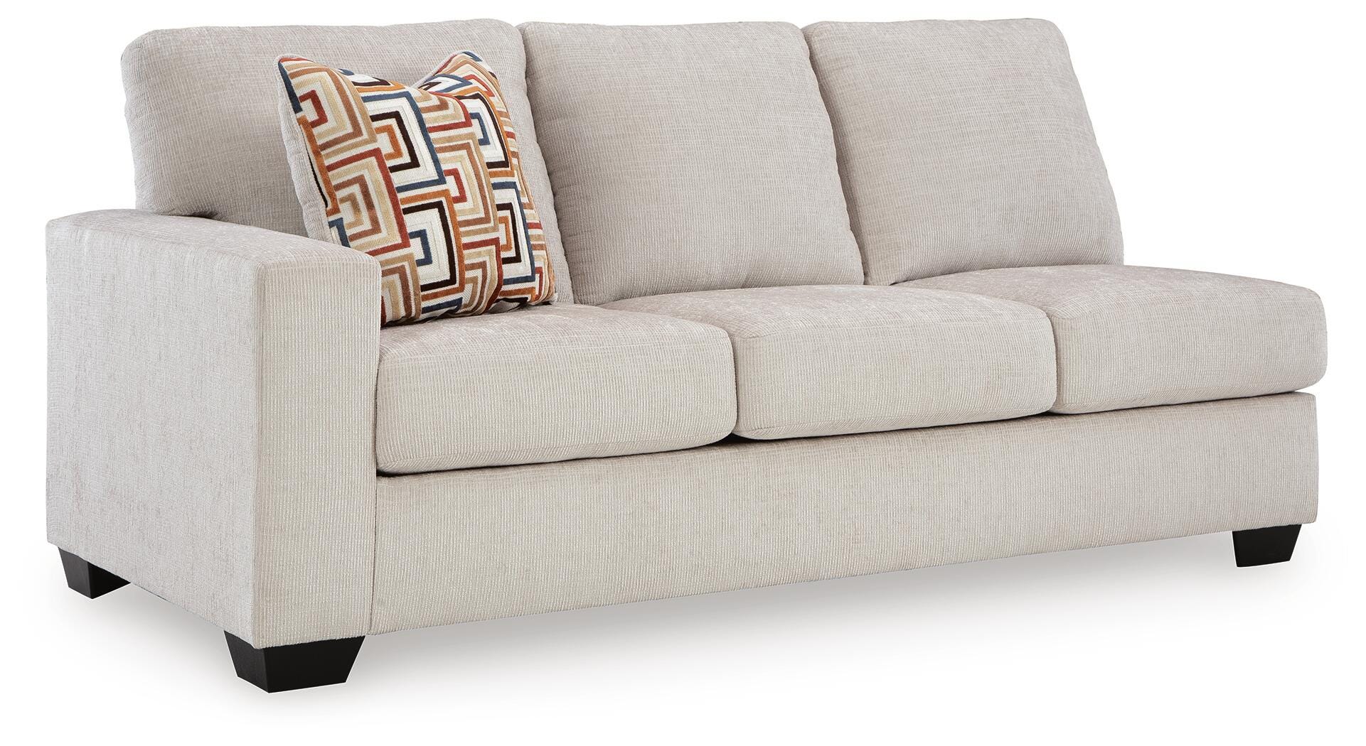 Aviemore 2-Piece RAF Chaise Sectional in Stone Chenille