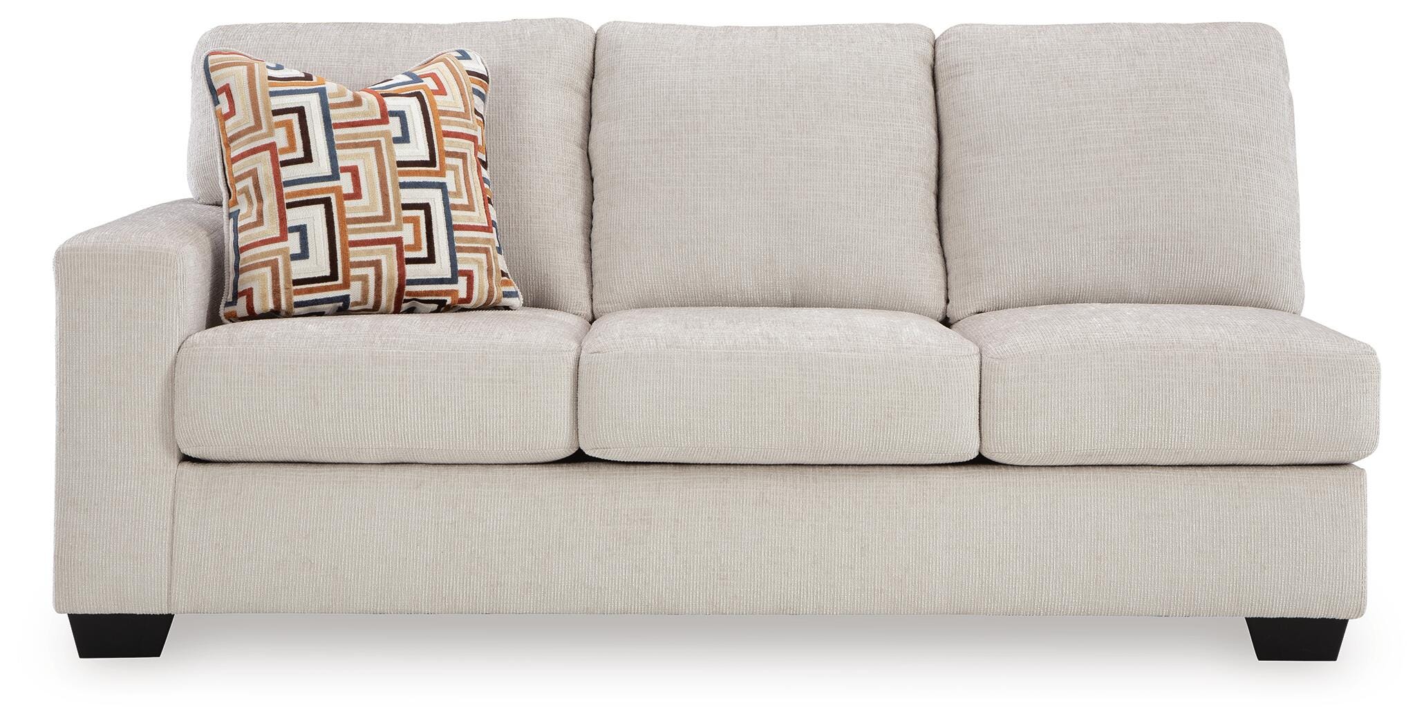 Aviemore 2-Piece RAF Chaise Sectional in Stone Chenille