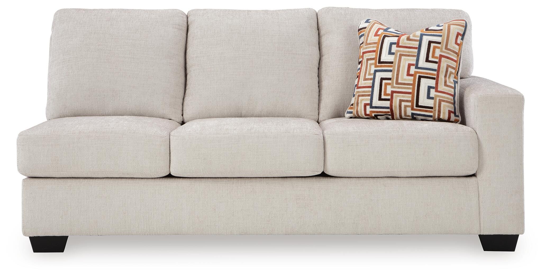 Aviemore 2-Piece LAF Chaise Sectional in Stone Chenille