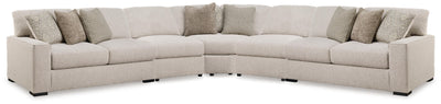 Ballyton 5-Piece Sectional in Sand Chenille