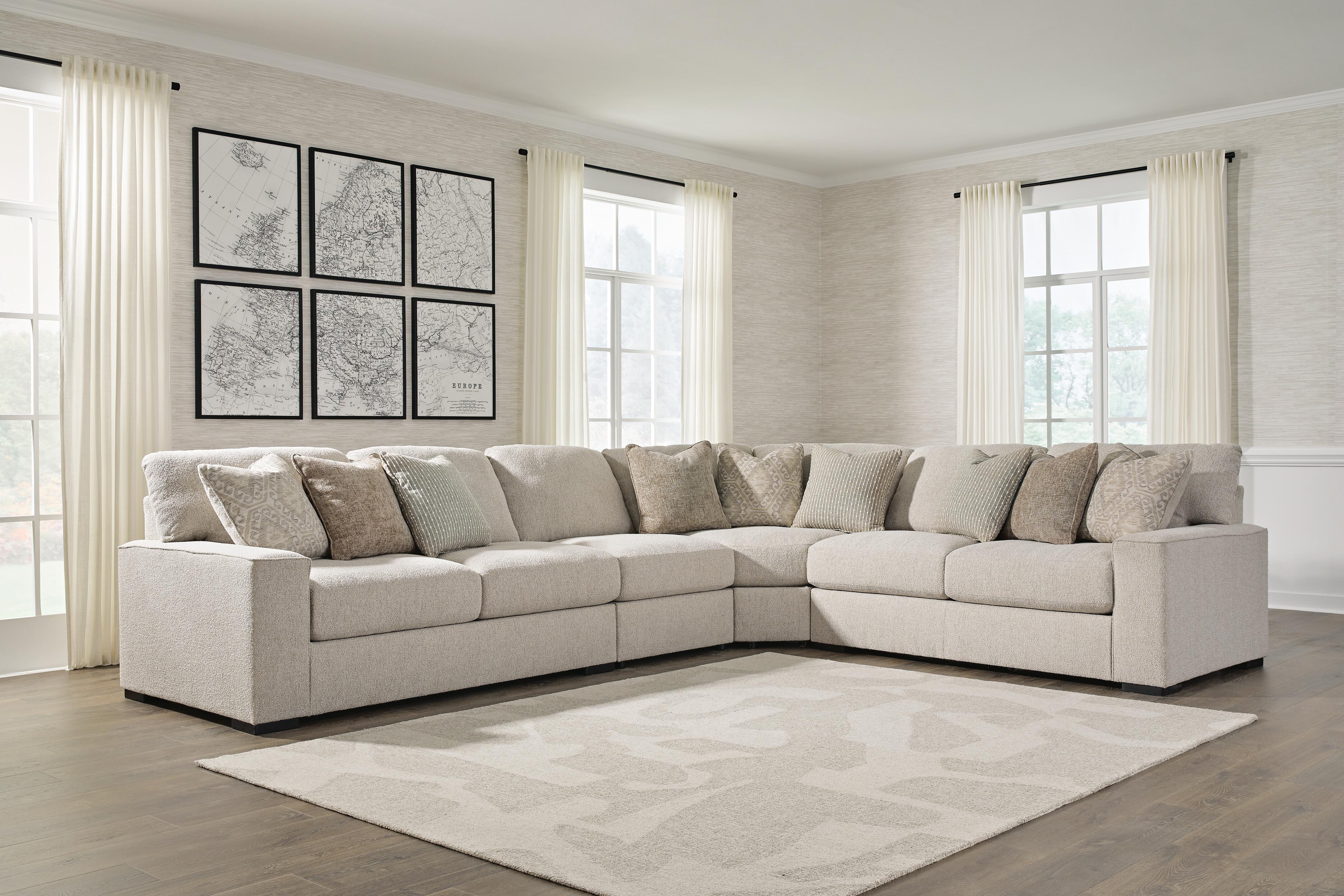 Ballyton 4-Piece Sectional in Sand Chenille